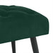Bank met knoopverstelling Donkergroen 110 x 40 x 46 cm Fluweel