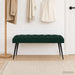 Bank met knoopverstelling Donkergroen 110 x 40 x 46 cm Fluweel