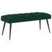 Bank met knoopverstelling Donkergroen 110 x 40 x 46 cm Fluweel