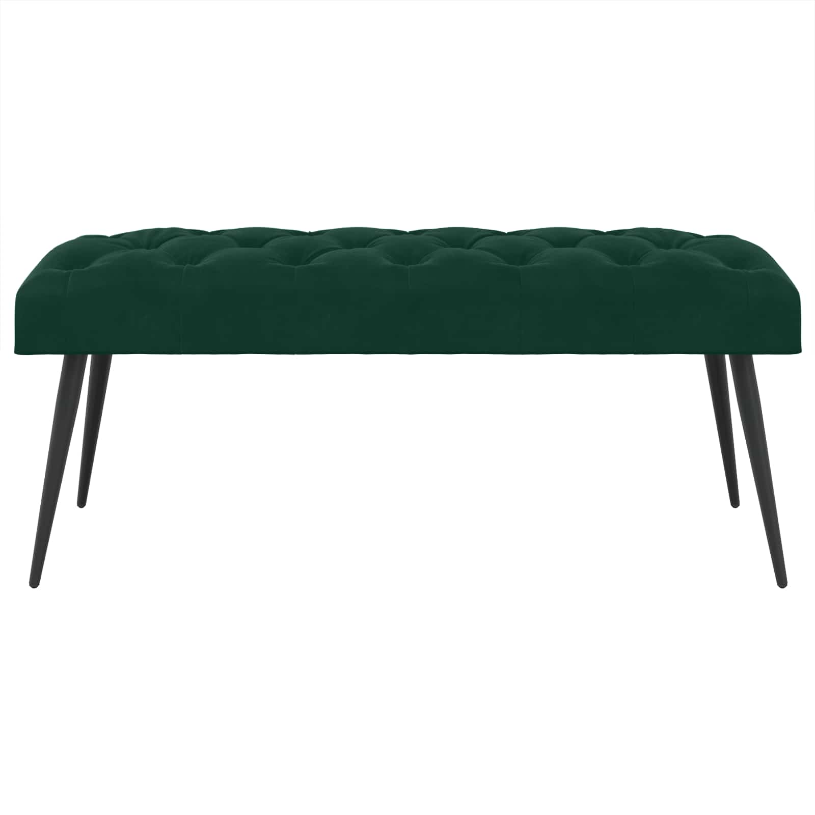 Bank met knoopverstelling Donkergroen 110 x 40 x 46 cm Fluweel