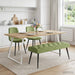 Bank met knoopverstelling Lichtgroen 110 x 40 x 46 cm Fluweel