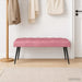 Bank met knoopverstelling Roze 110 x 40 x 46 cm Fluweel