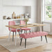 Bank met knoopverstelling Roze 110 x 40 x 46 cm Fluweel