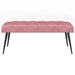 Bank met knoopverstelling Roze 110 x 40 x 46 cm Fluweel