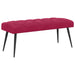 Bank met knoopverstelling Wijnrood 110 x 40 x 46 cm Fluweel