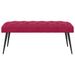 Bank met knoopverstelling Wijnrood 110 x 40 x 46 cm Fluweel
