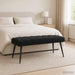 Bank met knoopverstelling Zwart 110 x 40 x 46 cm Fluweel