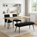 Bank met knoopverstelling Zwart 110 x 40 x 46 cm Fluweel
