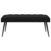 Bank met knoopverstelling Zwart 110 x 40 x 46 cm Fluweel