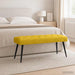 Bank met knoopverstelling Geel 110 x 40 x 46 cm Fluweel