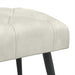 Bank met knoopverstelling Crèmekleurig 110 x 40 x 46 cm Fluweel