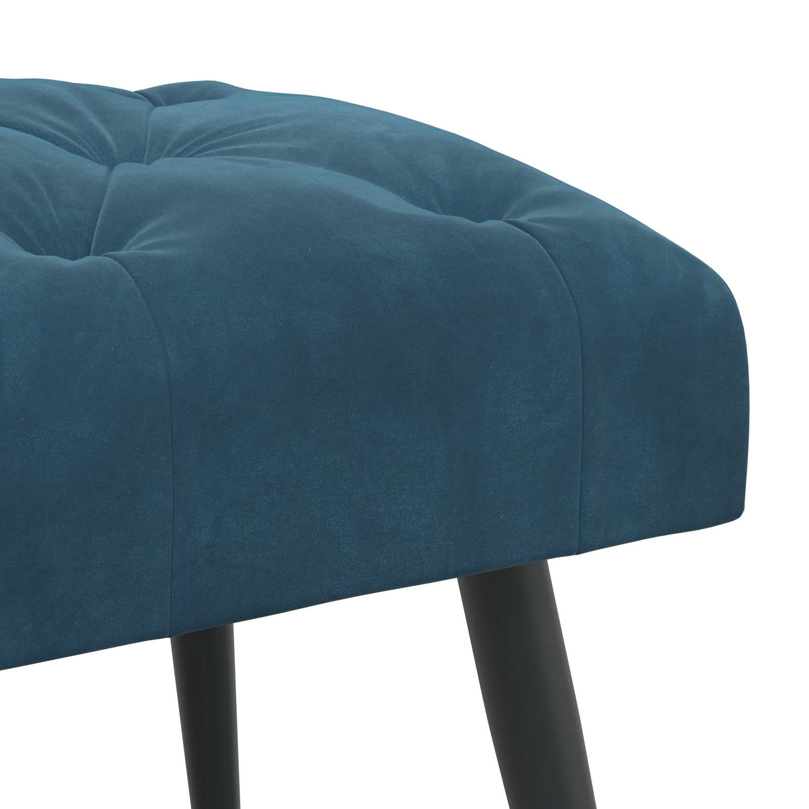 Bank met knoopverstelling Blauw 110 x 40 x 46 cm Fluweel
