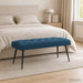 Bank met knoopverstelling Blauw 110 x 40 x 46 cm Fluweel