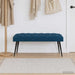 Bank met knoopverstelling Blauw 110 x 40 x 46 cm Fluweel