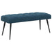 Bank met knoopverstelling Blauw 110 x 40 x 46 cm Fluweel