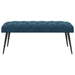 Bank met knoopverstelling Blauw 110 x 40 x 46 cm Fluweel