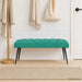 Bank met knoopverstelling Turquoise 110 x 40 x 46 cm Fluweel