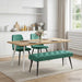 Bank met knoopverstelling Turquoise 110 x 40 x 46 cm Fluweel