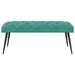 Bank met knoopverstelling Turquoise 110 x 40 x 46 cm Fluweel