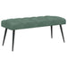 Bank met knoopverstelling Zeegroen 110 x 40 x 46 cm Fluweel