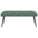 Bank met knoopverstelling Zeegroen 110 x 40 x 46 cm Fluweel