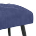 Bank met knoopverstelling Politieblauw 110 x 40 x 46 cm Fluweel