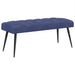 Bank met knoopverstelling Politieblauw 110 x 40 x 46 cm Fluweel
