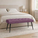 Bank met knoopverstelling Paars 110 x 40 x 46 cm Fluweel
