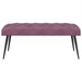 Bank met knoopverstelling Paars 110 x 40 x 46 cm Fluweel