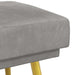Dubbel Laagige Bank Lichtgrijs 120 x 45 x 46 cm fluweel