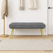 Dubbel Laagige Bank Donkergrijs 120 x 45 x 46 cm fluweel