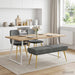 Dubbel Laagige Bank Donkergrijs 120 x 45 x 46 cm fluweel