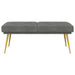 Dubbel Laagige Bank Donkergrijs 120 x 45 x 46 cm fluweel