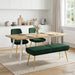 Dubbel Laagige Bank Donkergroen 120 x 45 x 46 cm fluweel