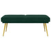 Dubbel Laagige Bank Donkergroen 120 x 45 x 46 cm fluweel