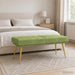 Dubbel Laagige Bank Lichtgroen 120 x 45 x 46 cm fluweel