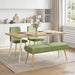 Dubbel Laagige Bank Lichtgroen 120 x 45 x 46 cm fluweel