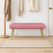 Dubbel Laagige Bank Roze 120 x 45 x 46 cm fluweel