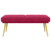 Dubbel Laagige Bank Wijnrood 120 x 45 x 46 cm fluweel