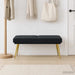 Dubbel Laagige Bank Zwart 120 x 45 x 46 cm fluweel