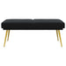 Dubbel Laagige Bank Zwart 120 x 45 x 46 cm fluweel