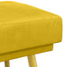 Dubbel Laagige Bank Geel 120 x 45 x 46 cm fluweel