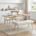 Dubbel Laagige Bank Crèmekleurig 120 x 45 x 46 cm fluweel