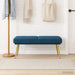 Dubbel Laagige Bank Blauw 120 x 45 x 46 cm fluweel