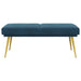 Dubbel Laagige Bank Blauw 120 x 45 x 46 cm fluweel