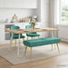 Dubbel Laagige Bank Turquoise 120 x 45 x 46 cm fluweel