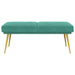 Dubbel Laagige Bank Turquoise 120 x 45 x 46 cm fluweel