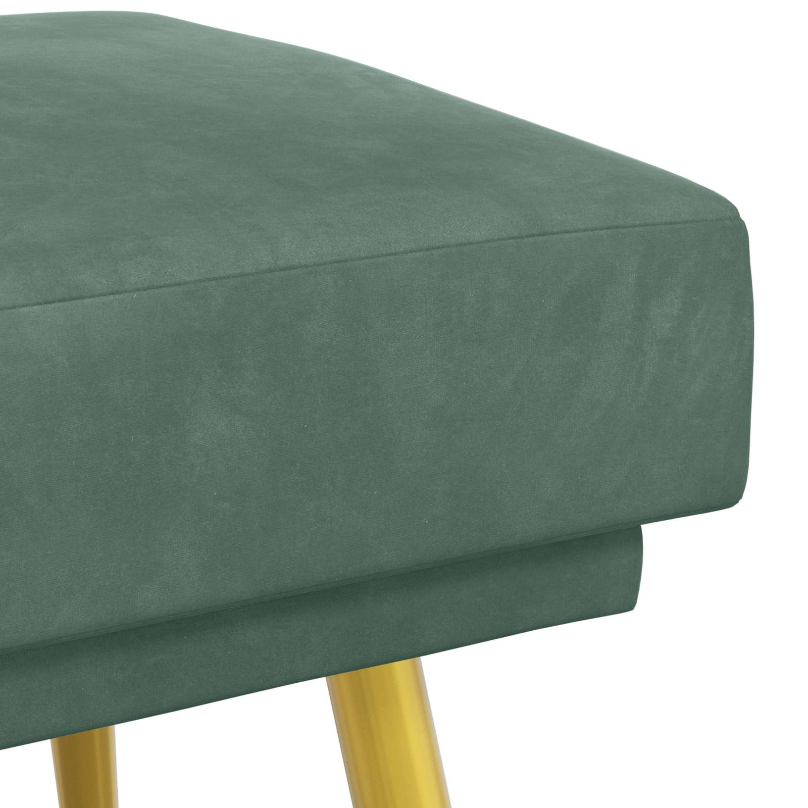 Dubbel Laagige Bank Zeegroen 120 x 45 x 46 cm fluweel