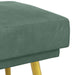 Dubbel Laagige Bank Zeegroen 120 x 45 x 46 cm fluweel
