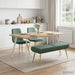 Dubbel Laagige Bank Zeegroen 120 x 45 x 46 cm fluweel